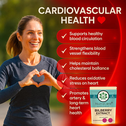 Bilberry Extract 6000mg Capsules | 36% Anthocyanins | Vegan Formula