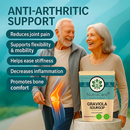 Graviola (Soursop) Fruit 6000mg Capsules | 1% Acetogenins | Vegan
