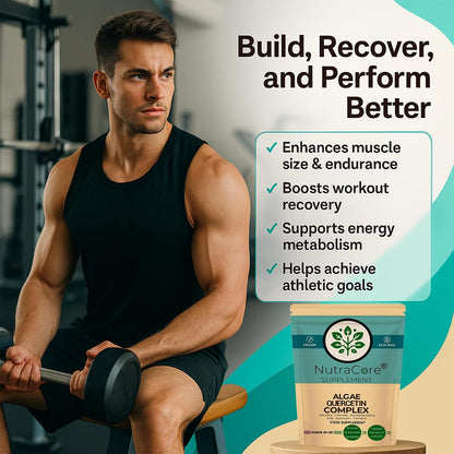 Algae Complex 800mg Capsules | Spirulina, Chlorella, Quercetin & Turmeric