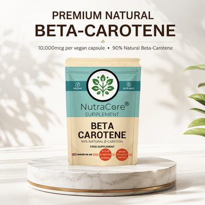 Beta Carotene 10000mcg Capsules | 90% Natural Beta-Carotene | Vegan