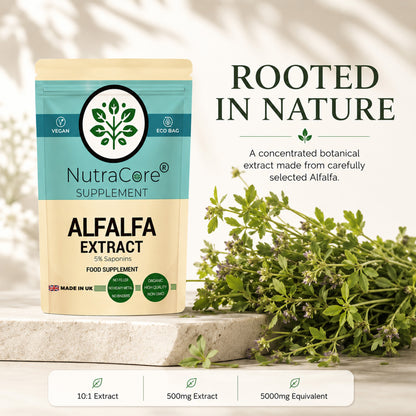Alfalfa Extract 5000mg Capsules | 10:1 Extract | Vegan Supplemen