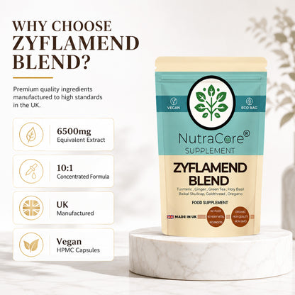 Zyflamend Mix Extract 6500mg Capsules | 10-Herb Joint Support Blend | Vegan