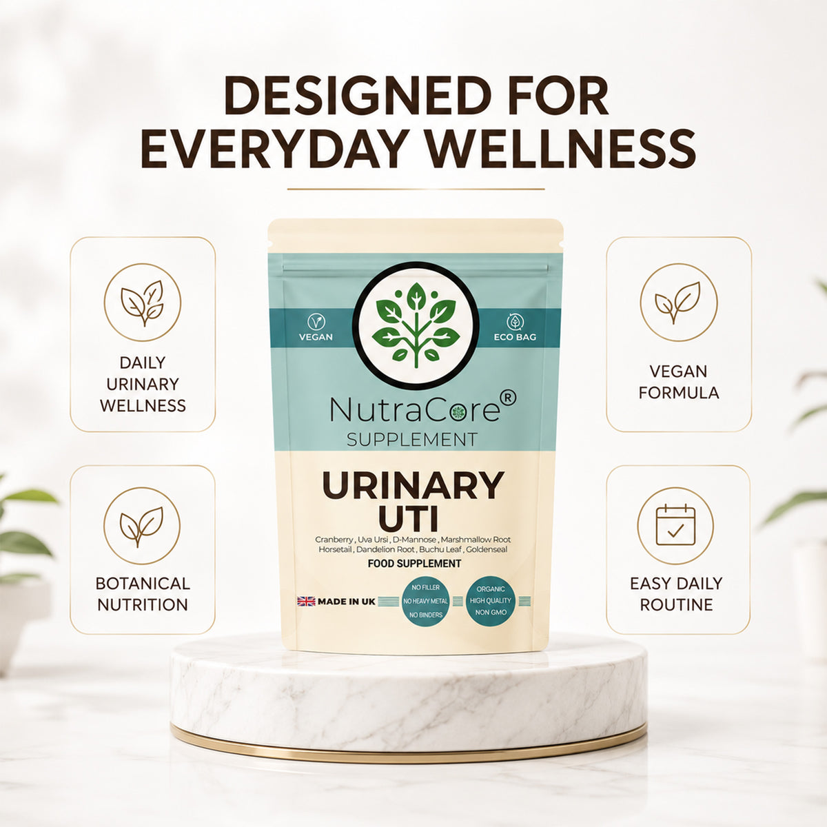 Urinary Tract Complex 700mg Capsules | Cranberry & D-Mannose | Vegan