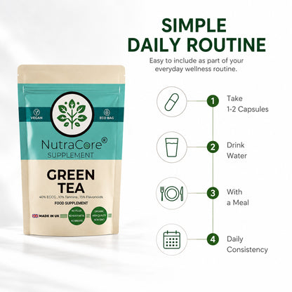 Green Tea Extract 5500mg Capsules | EGCG 40% | Vegan Formula