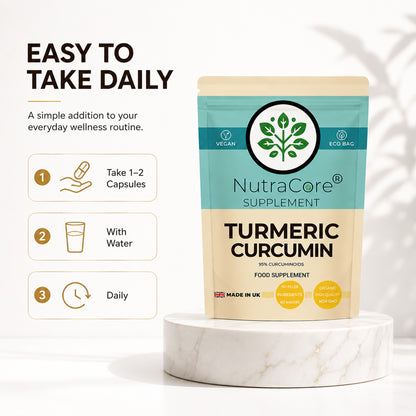 Turmeric Curcumin 6000mg Capsules | 95% Curcuminoids | Vegan Formula