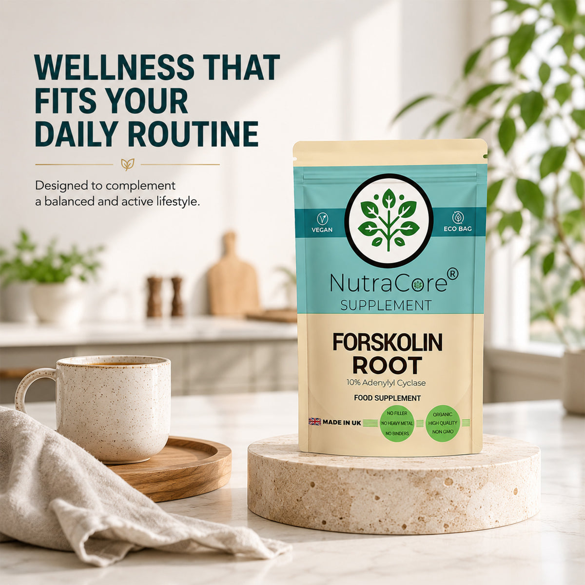 Forskolin Root 6000mg Capsules | 10:1 Extract | Vegan Formula
