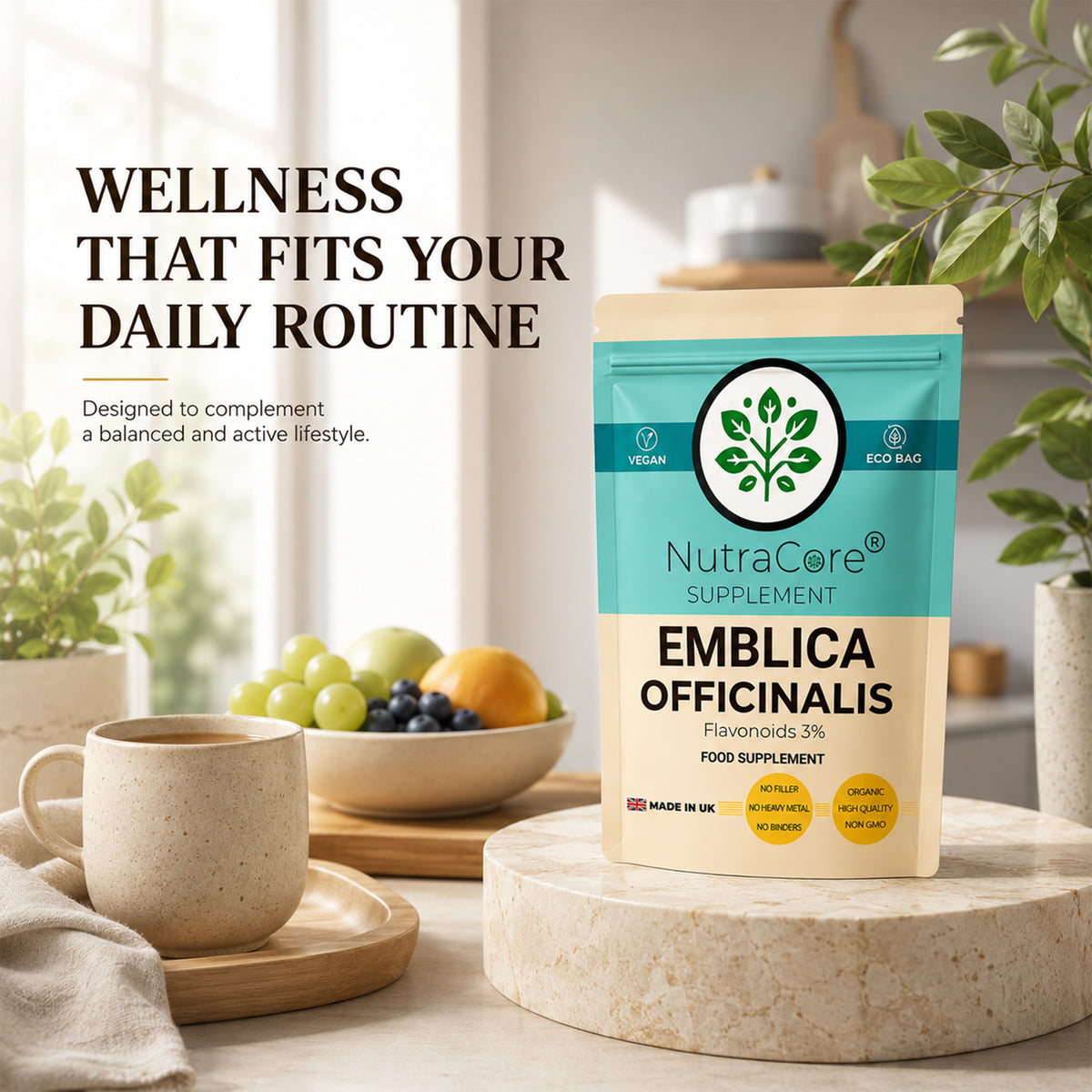 Amla (Emblica Officinalis) Capsules 500mg (3% Flavonoids) – Antioxidant Support